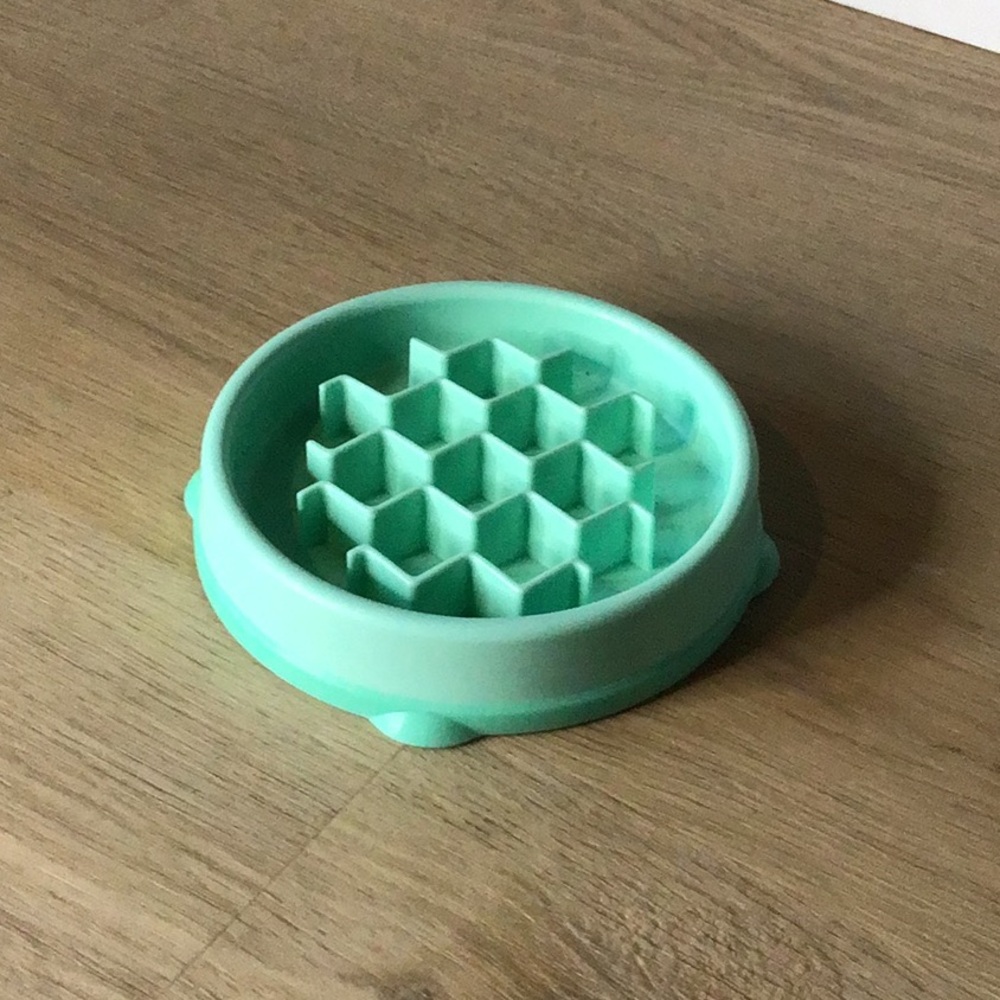 Outward Hound Green Slow Feeder Dog Bowl